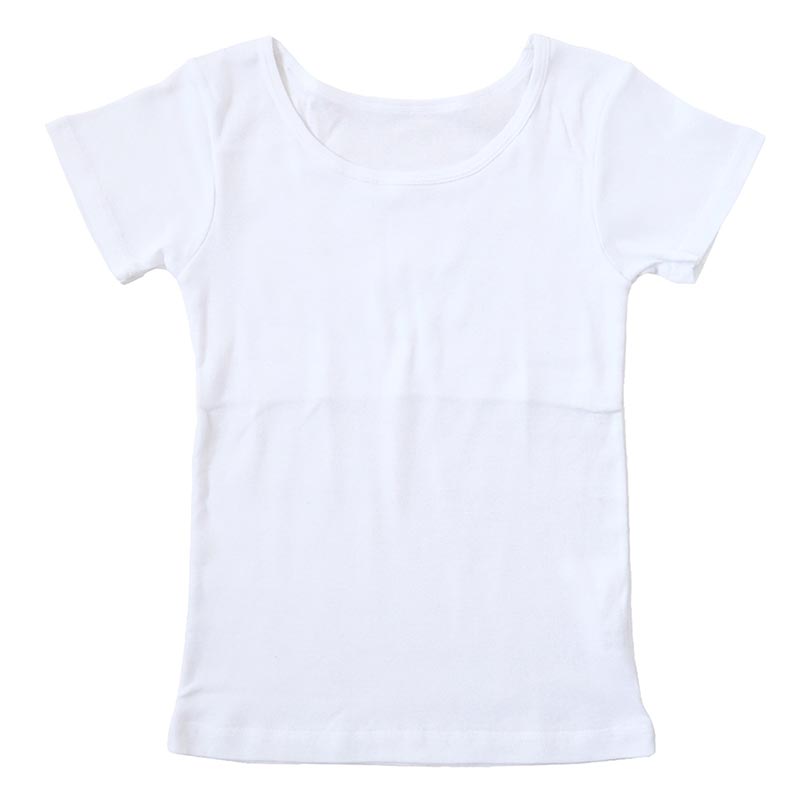 scl417 胸二重3分袖シャツ ホワイト