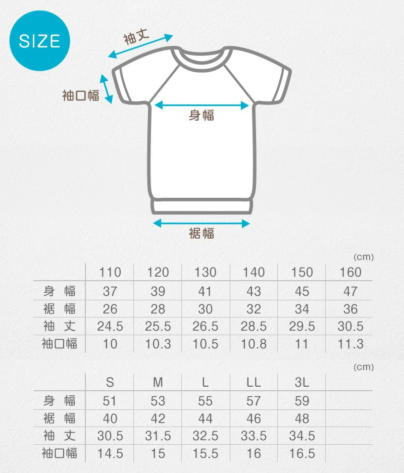 scl001のサイズ表