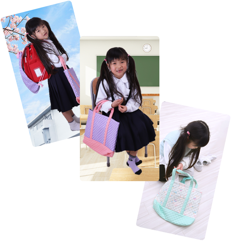 女の子モデルのバッグ活用シーンいろいろ